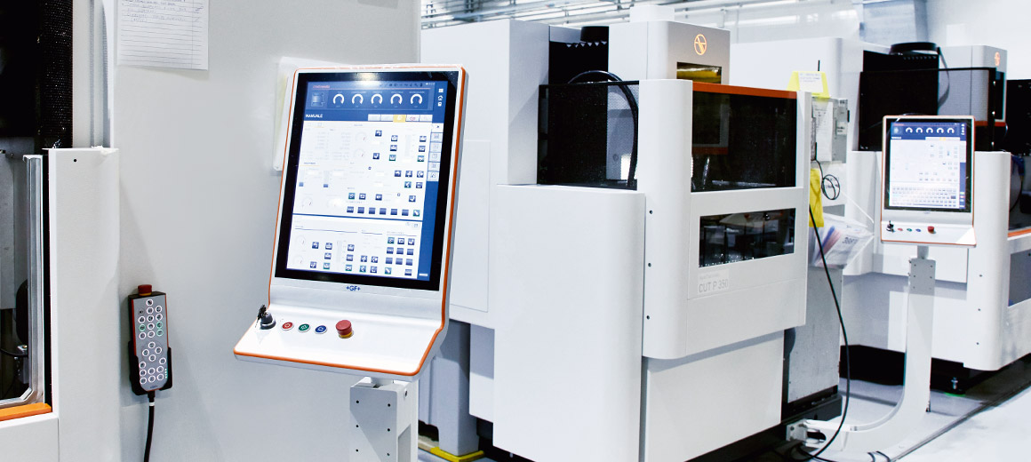 TwinCAT CNC optimizes wire electric discharge machines in terms of flexibility, intellectual property protection and reduced engineering effort.duzierten Engineeringaufwand. © GF Machining Solutions