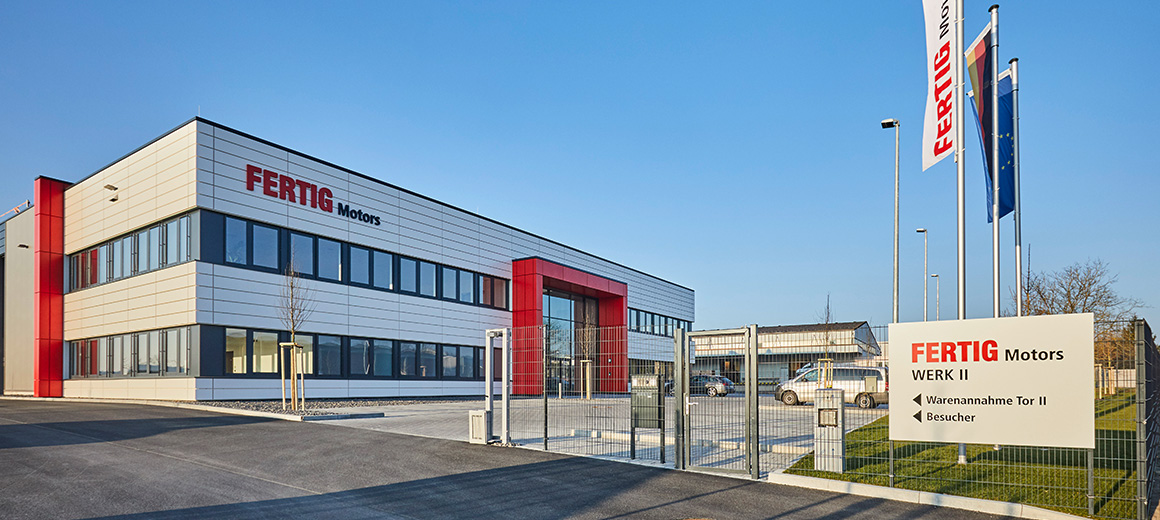 New mechanical production facility of Fertig Motors in Marktheidenfeld.