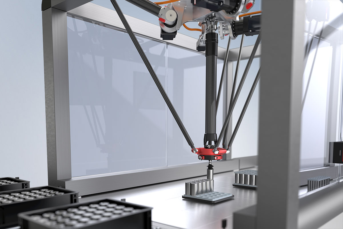 TwinCAT 自动化软件可以高精度控制机器人运动。