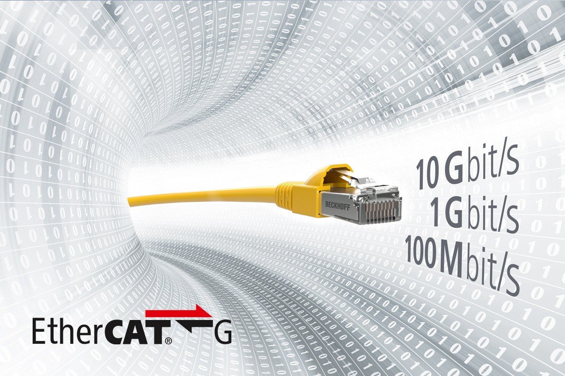 EtherCAT G 基于成功的 EtherCAT 技术运行原理，同时将数据速率提升到 1 Gbit/s 和 10 Gbit/s。EtherCAT 协议本身保持不变。