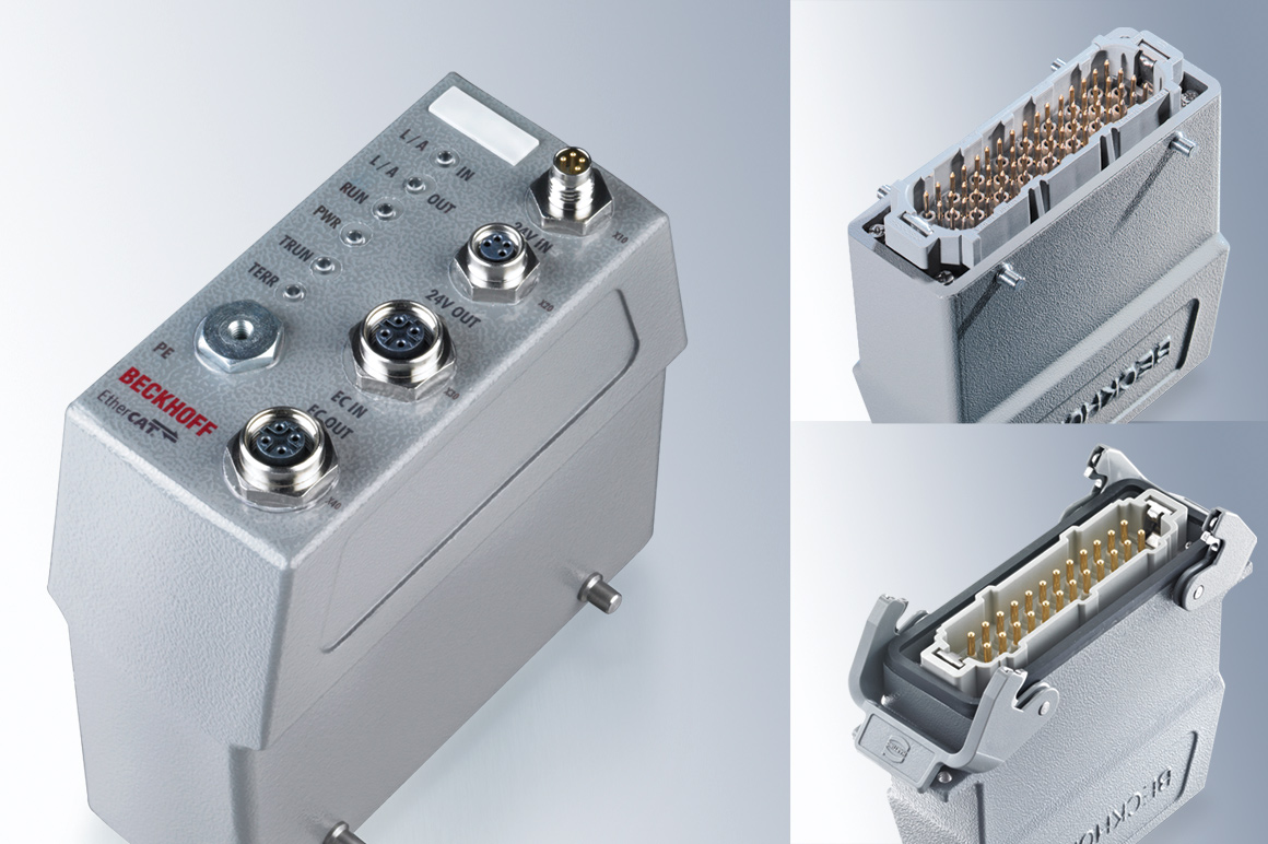 FM33xx 系列现场总线模块是倍福专为满足注塑技术要求开发而成。多热电偶连接器被布置在一个坚固耐用的航空插头外壳中。 