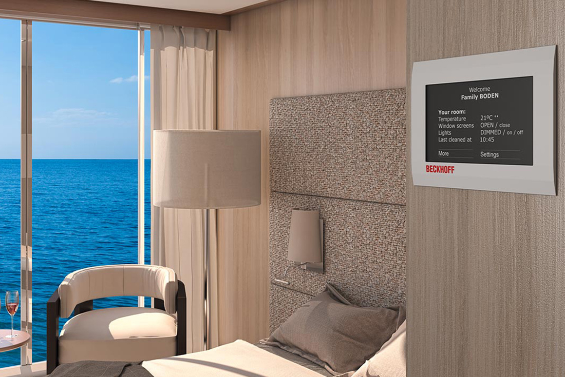 先进的客舱和套房的房间自动化系统必须能够同时确保舒适性、易操作性、安全性和节能性。
