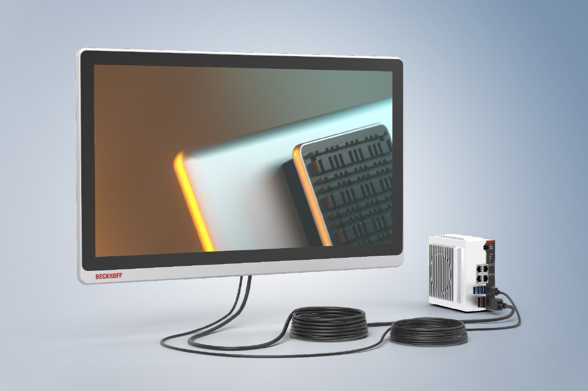 倍福在 2025 年汉诺威工业博览会上首次展出了新一代多点触控面板系列中的多功能控制面板