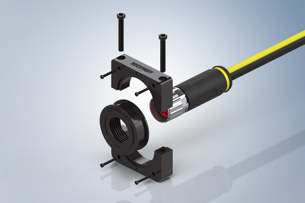 穿板固定夹秉承倍福所期望的高品质标准 — 快捷、简便且可靠