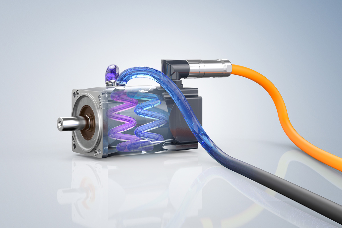 具有高功率密度的 AM8300 水冷式伺服电机系列