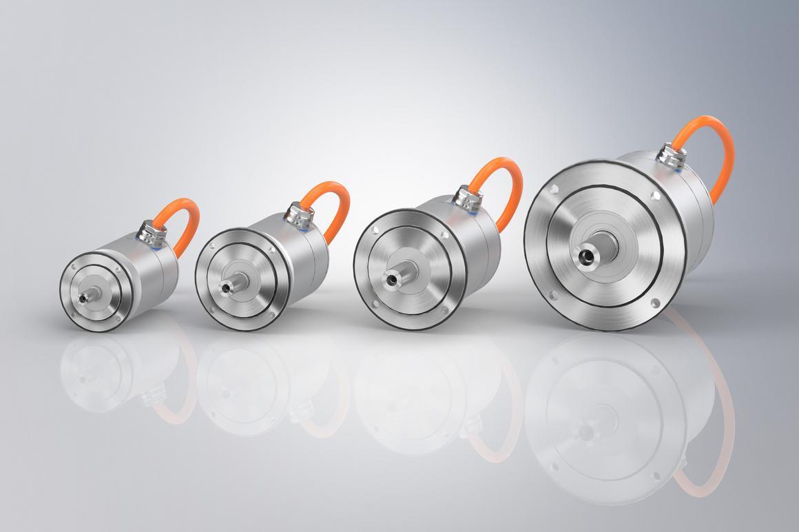 采用阳极氧化铝外壳的 AM8700 伺服电机，防护等级高达 IP69K