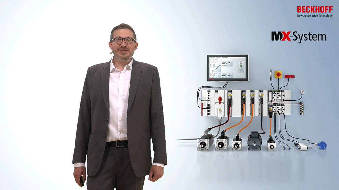 产品经理 Friedrich Klasing 博士正在介绍 MX-System。 