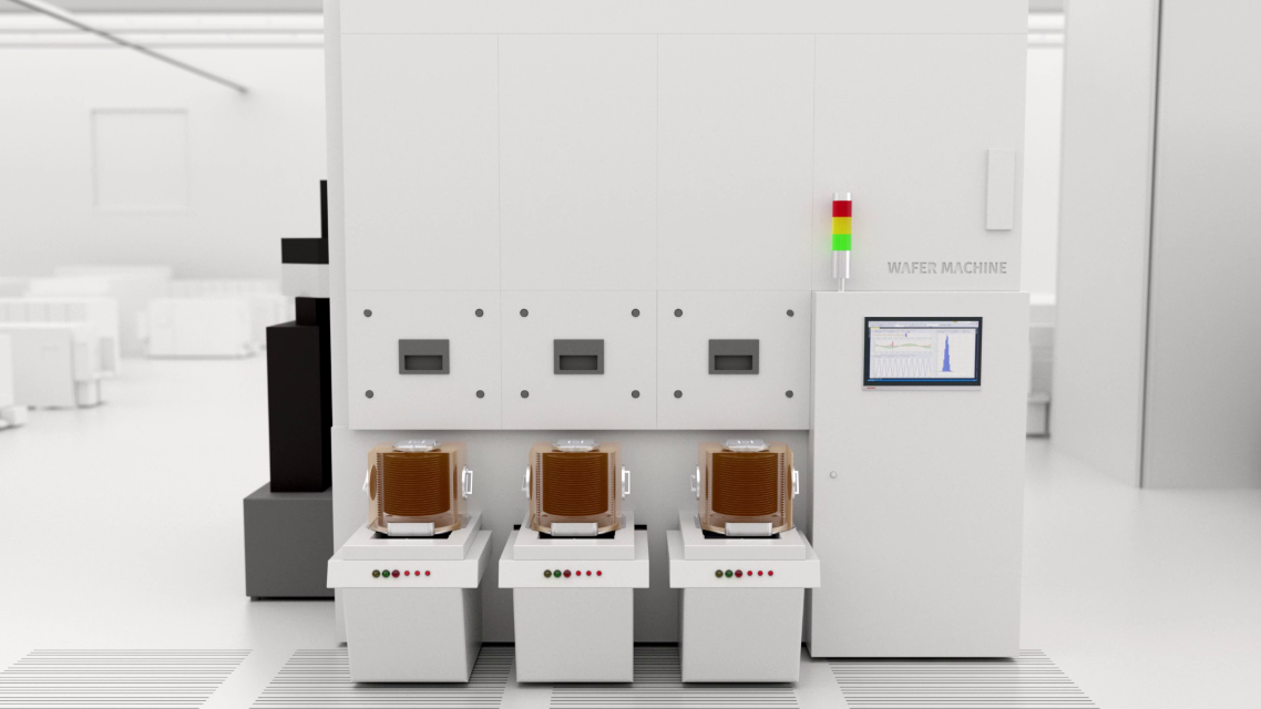 基于 PC 和 EtherCAT 的控制技术在半导体行业的众多工艺流程中展现出显著优势，例如在晶圆镀膜环节中。